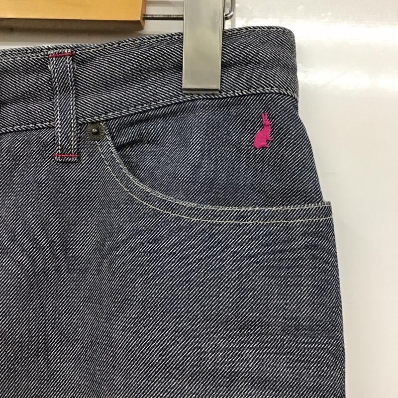 ポールスミスジーンズ Paul Smith JEANS スカート ひざ丈スカート デニム バックスリット 42 ワンポイント 紺 / ネイビー /  レディース USED 古着 中古 10115108