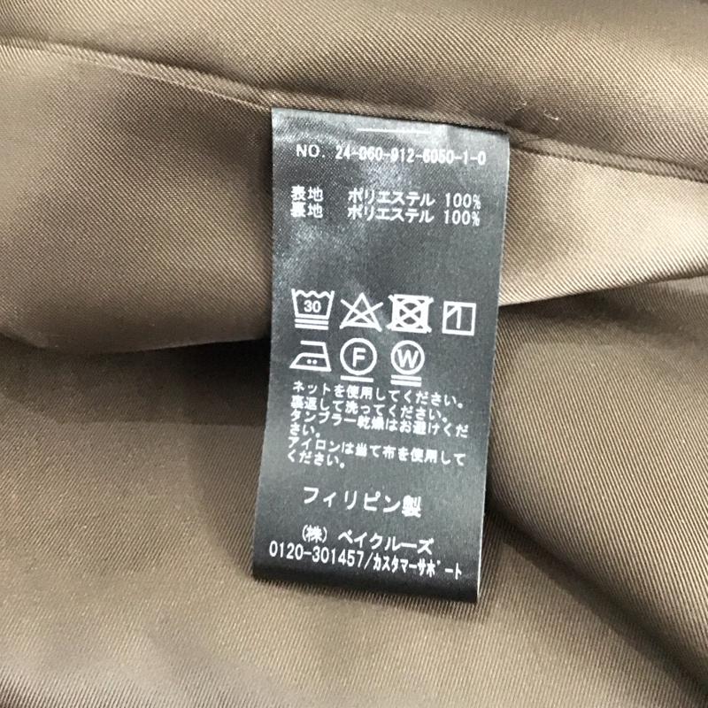 スローブイエナ SLOBE IENA スカート ロングスカート ロングスカート タイトスカート ジップアップスリット 38インチ 無地 茶 / ブラウン /  レディース USED 古着 中古 10142722