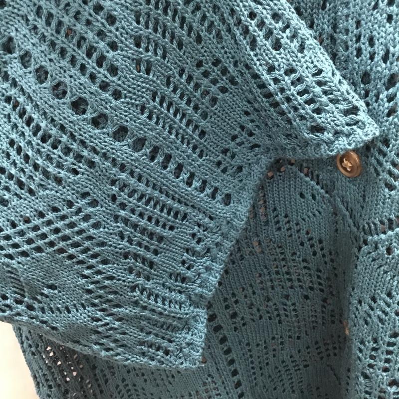 ウィゴー WEGO シャツ、ブラウス 半袖 WE23SM04-M0018 メッシュニットBIGシャツ M  青 / ブルー /  メンズ USED 古着 中古 10117798