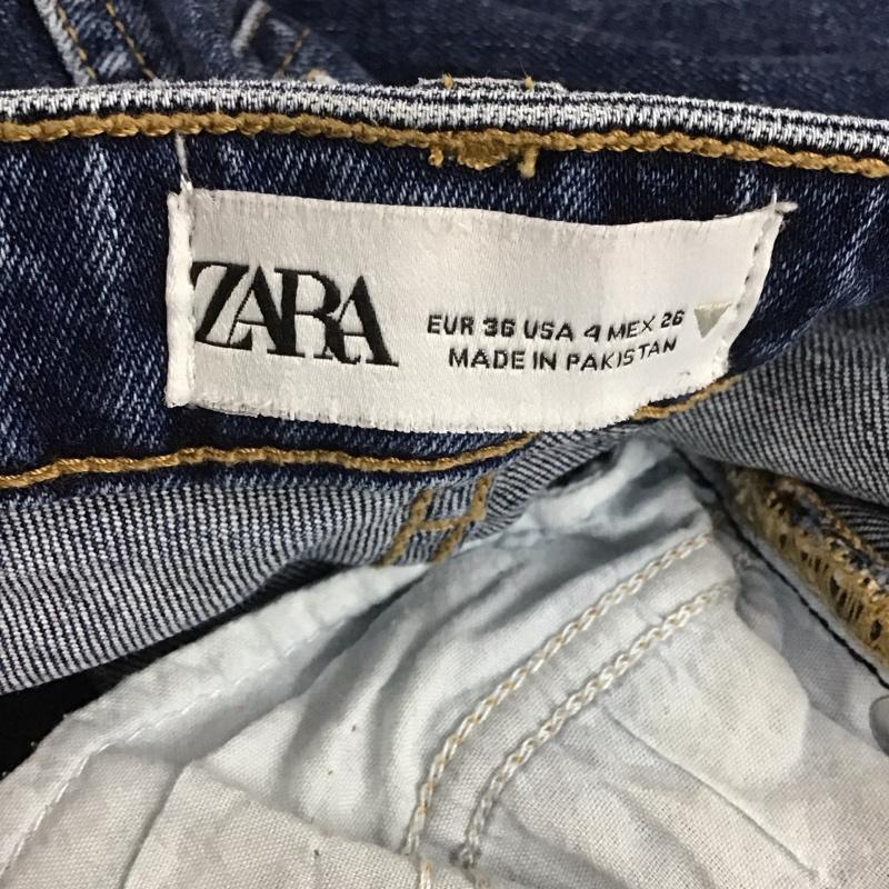 ザラ ZARA パンツ デニム、ジーンズ ストレッチ 無地 青 / ブルー /  レディース USED 古着 中古 10108077