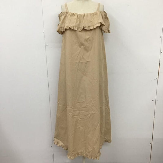ダズリン dazzlin ワンピース ロングスカート 021930302801 リゾートストライプマキシワンピース FREE 無地 ベージュ / ベージュ /  レディース USED 古着 中古 10114461