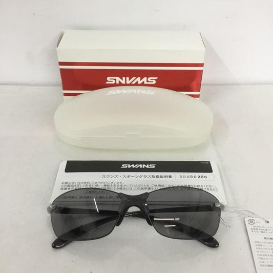スワンズ Swans めがね・サングラス サングラス SALF-0051 偏光レンズモデル スポーツサンダル 箱有 ロゴ、文字 黒 / ブラック /  メンズ USED 古着 中古 10141073