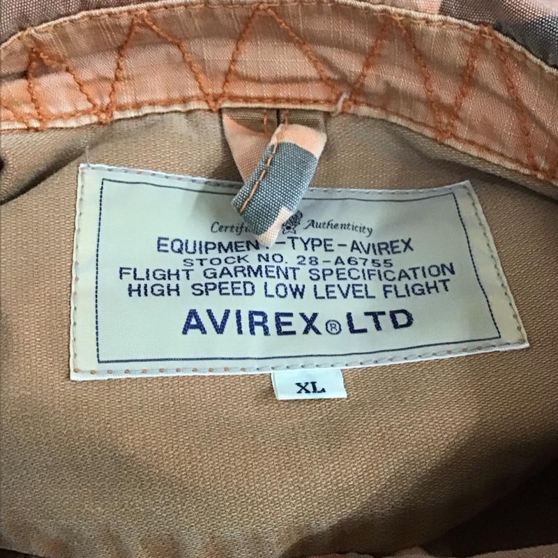 アヴィレックス AVIREX ジャケット、上着 ジャケット、ブレザー 6192002 ミリタリー バックプリント XL カモフラージュ柄・迷彩 橙 / オレンジ /  メンズ USED 古着 中古 10111867