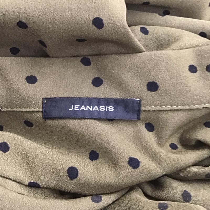 ジーナシス JEANASIS ワンピース ロングスカート JS071017MC シャツワンピース FREE ドット 緑 / グリーン /  レディース USED 古着 中古 10106435