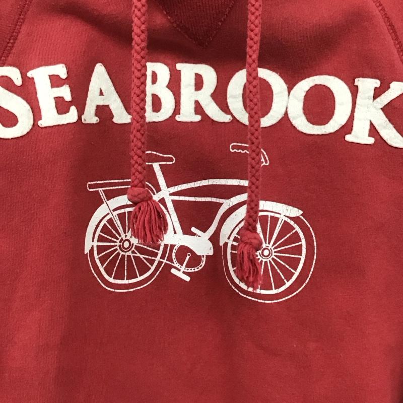 古着 USED パーカー 長袖 長袖パーカー プルオーバーパーカー スウェット 古着 S ロゴ、文字 赤 / レッド /  メンズ USED 古着 中古 10148191