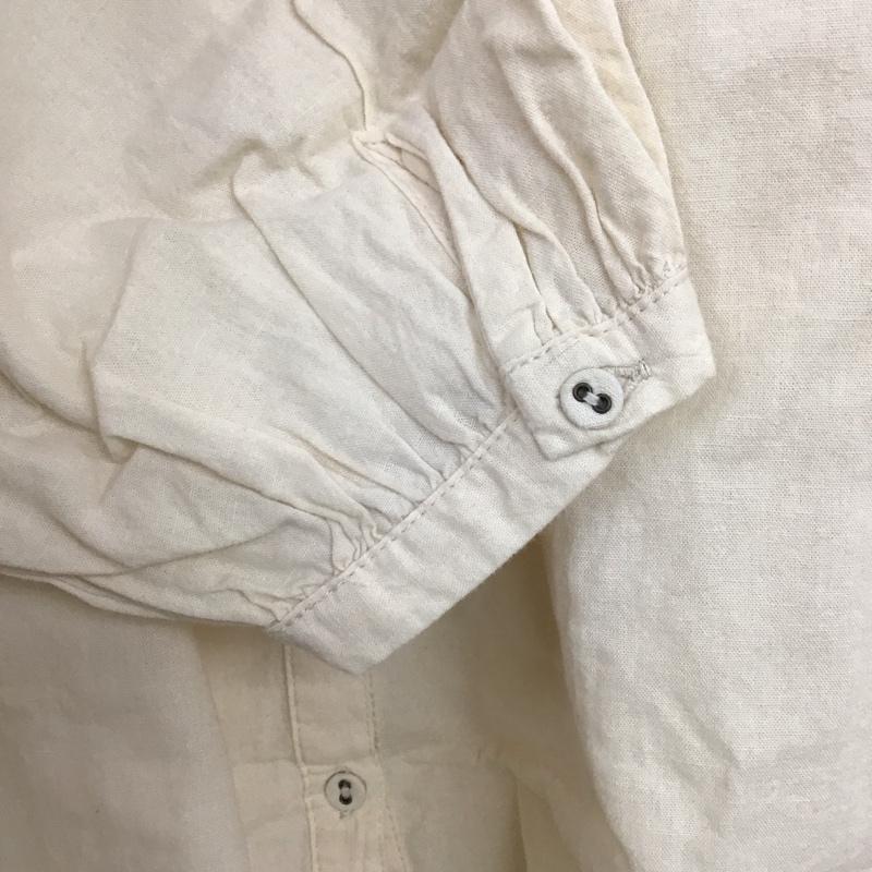 サマンサモスモス Samansa Mos2 シャツ、ブラウス 長袖 1710531 コットンリネン バンドカラー FREE 無地 アイボリー / アイボリー /  レディース USED 古着 中古 10144099