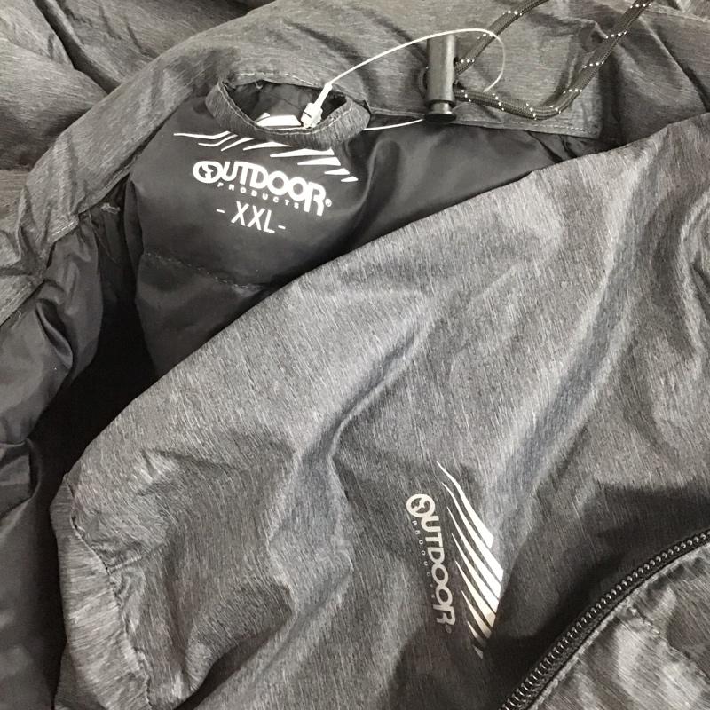アウトドアプロダクツ OUTDOOR PRODUCTS ジャケット、上着 ジャケット、ブレザー 206218003 ダウンジャケット ジップアップジャケット アウター XXL ロゴ、文字 灰 / グレー /  メンズ USED 古着 中古 10126251