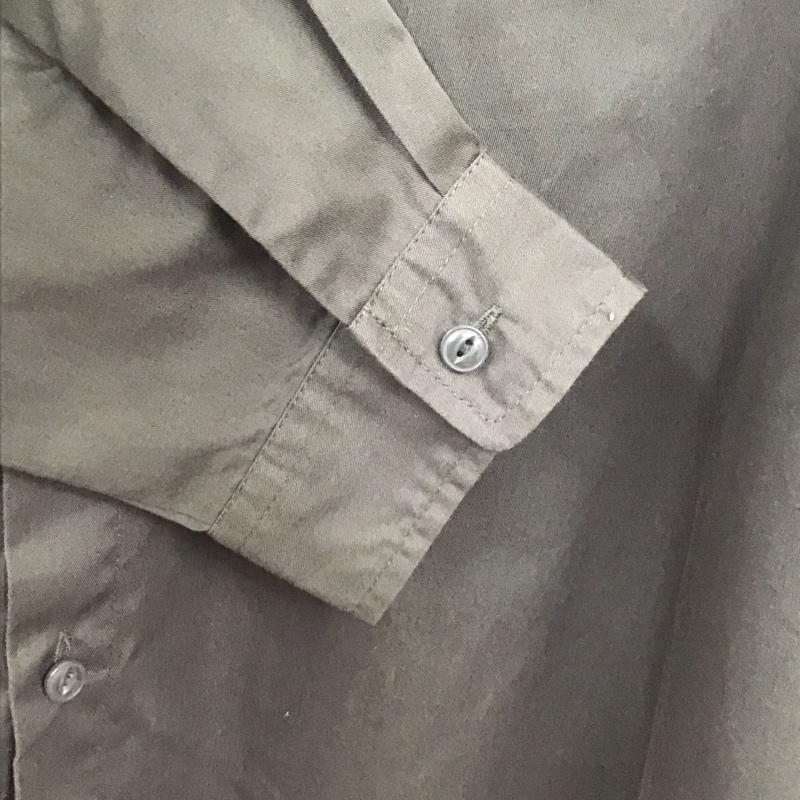 レイジブルー RAGEBLUE シャツ、ブラウス 長袖 長袖シャツ 無地シャツ カラーシャツ ミリタリーシャツ L ロゴ、文字 カーキ / カーキ /  メンズ USED 古着 中古 10130333