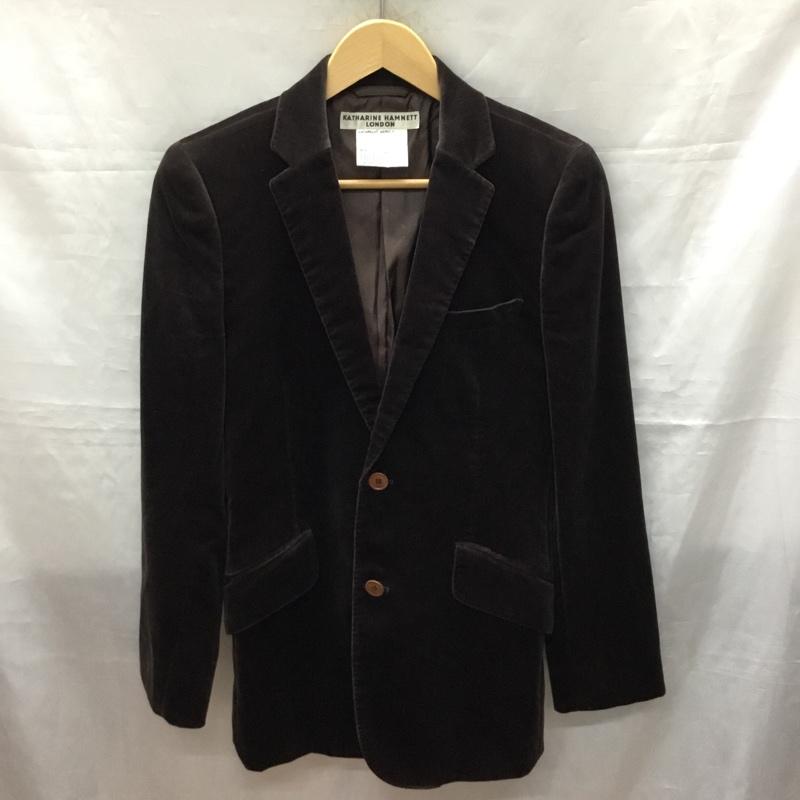 キャサリンハムネットロンドン KATHARINE HAMNETT LONDON ジャケット、上着 ジャケット、ブレザー 937J3540 テーラード S 無地 ダークブラウン / ダークブラウン /  メンズ USED 古着 中古 10118852