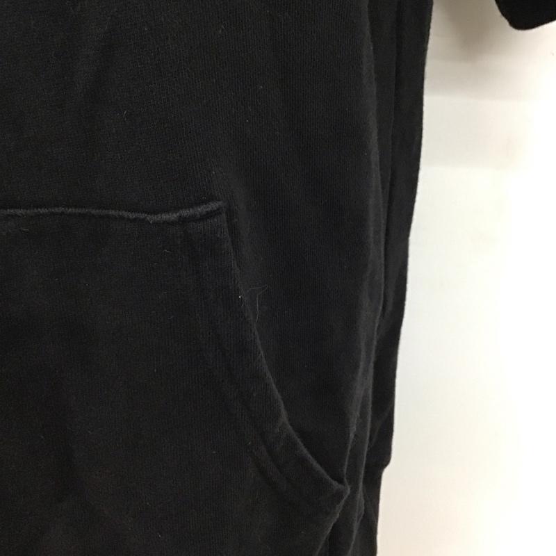 アベイシングエイプ A BATHING APE パーカー 半袖 半袖パーカー スウェットカットソー プルオーバー XL ロゴ、文字 黒 / ブラック /  メンズ USED 古着 中古 10119222