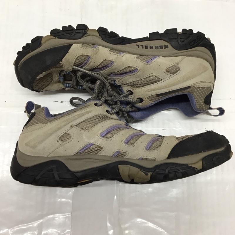 メレル MERRELL アウトドアシューズ アウトドアシューズ J57758 ハイキングシューズ US9 UK6.5 US：9 ロゴ、文字 灰 / グレー / X 黒 / ブラック / X 青 / ブルー /  メンズ USED 古着 中古 10118773