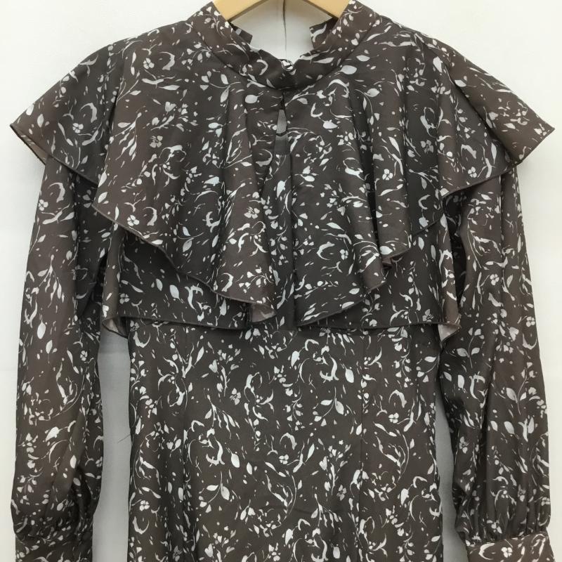マーキュリーデュオ MERCURYDUO ワンピース ロングスカート S 総柄 茶 / ブラウン / X 白 / ホワイト /  レディース USED 古着 中古 10129975