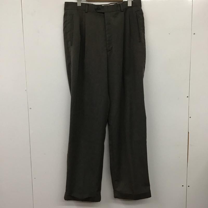 古着 USED パンツ スラックス スラックスパンツ ワイドパンツ センタータックパンツ 古着 34 無地 灰 / グレー /  メンズ USED 古着 中古 10136202