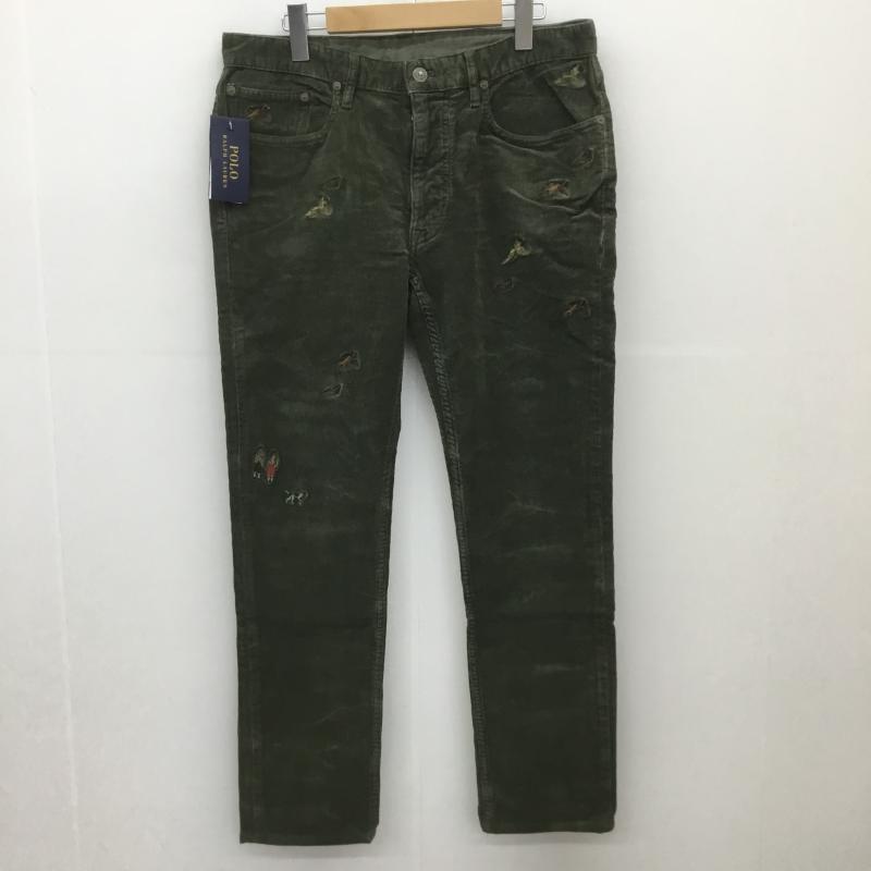 ポロラルフローレン POLO RALPH LAUREN ボトムス ボトムス コーデュロイパンツ 31インチ 刺繍 緑 / グリーン /  メンズ USED 古着 中古 10107619