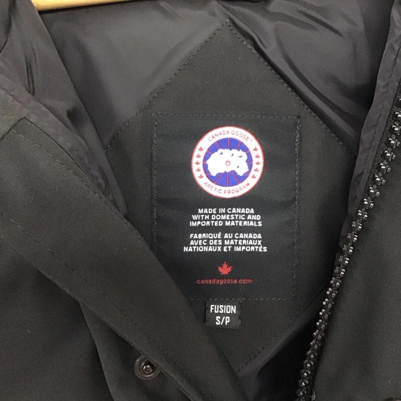 カナダグース CANADA GOOSE ジャケット、上着 ジャンパー、ブルゾン 3805ma カーソンパーカダウンジャケット アウター S ロゴ、文字 黒 / ブラック /  メンズ USED 古着 中古 10144222