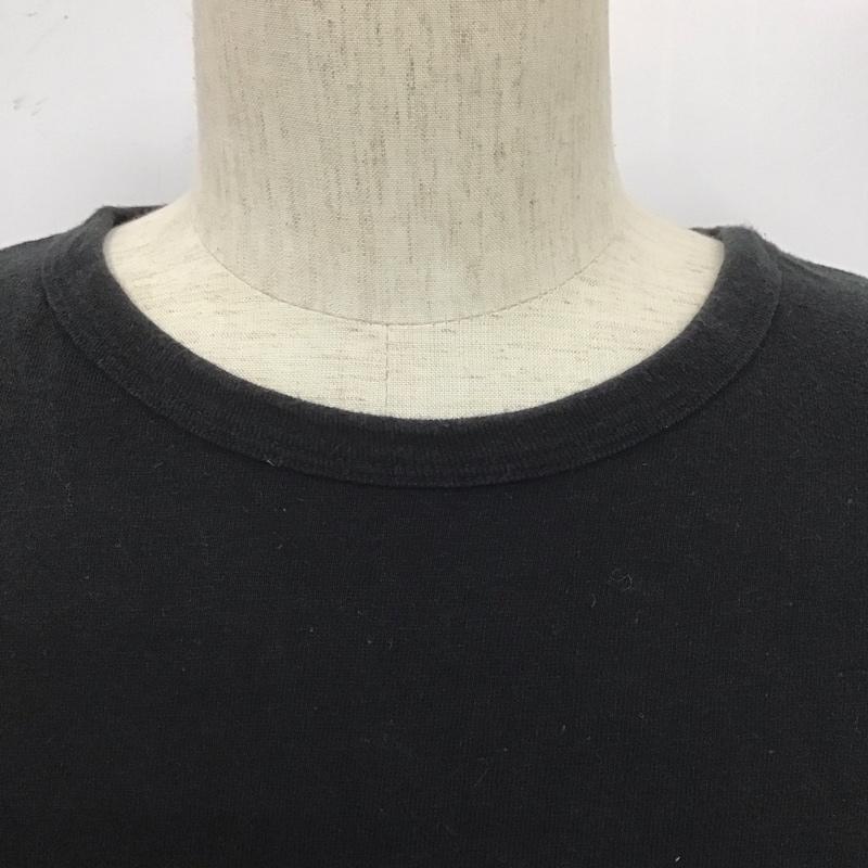 桃太郎ジーンズ MOMOTARO JEANS Tシャツ 半袖 半袖カットソー プリントTシャツ クルーネックカットソー XL 無地 白 / ホワイト / X 黒 / ブラック /  メンズ USED 古着 中古 10107300