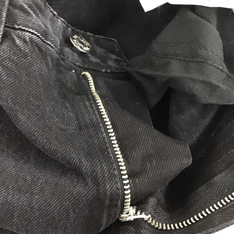 ザラ ZARA パンツ デニム、ジーンズ 6147 022 800 ハイウエスト ダメージ加工 黒 / ブラック /  レディース USED 古着 中古 10111556