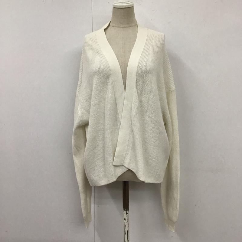 アデイインザライフ ユナイテッドアローズ A day in the life UNITED ARROWS カーディガン 長袖 6428-699-0319 ラップカーディガン コットン 無地 白 / ホワイト /  レディース USED 古着 中古 10116751