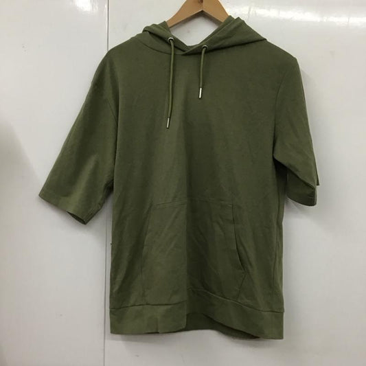 イッカ ikka パーカー 半袖 21SSCS-1863 プルオーバー M 無地 カーキ / カーキ /  レディース USED 古着 中古 10117057
