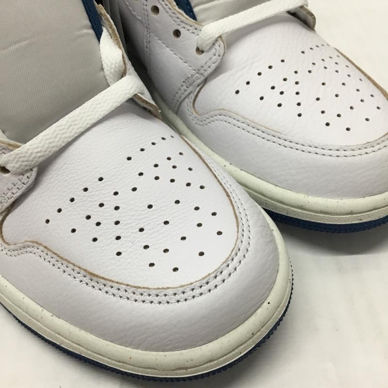 ナイキ NIKE スニーカー スニーカー FN5215 141 AIR JORDAN 1 MID SE 27cm 箱有 27.0cm ロゴ、文字 白 / ホワイト / X 青 / ブルー /  メンズ USED 古着 中古 10112847
