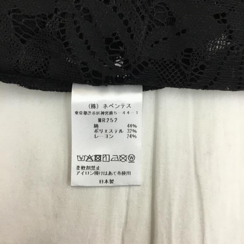 ニードルス Needles シャツ、ブラウス 半袖 Needles Cabana shirt MR252 M レース柄 黒 / ブラック /  メンズ USED 古着 中古 10127165