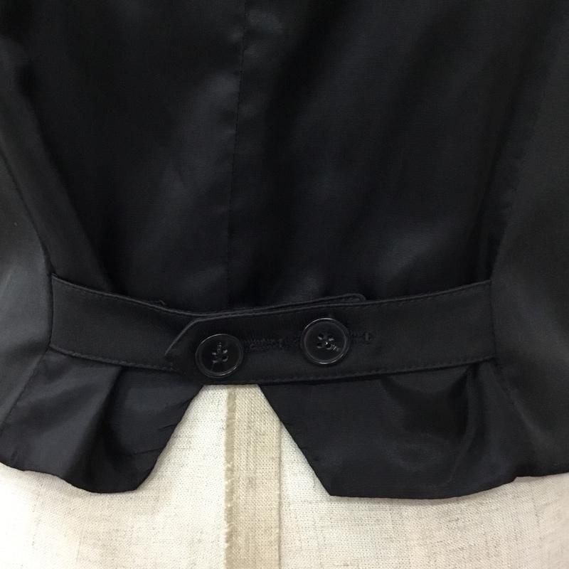 ザラベーシック ZARA BASIC ベスト ベスト ベスト ノースリーブカットソー 前ボタン S 無地 黒 / ブラック /  レディース USED 古着 中古 10115788