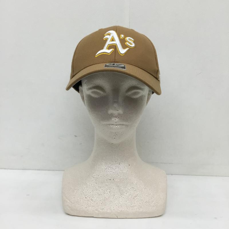 フォーティーセブンブランド 47 Brand 帽子 キャップ アスレチックス ロゴ、文字 茶 / ブラウン / X ベージュ / ベージュ / X 黄 / イエロー / X 白 / ホワイト /  メンズ USED 古着 中古 10129689
