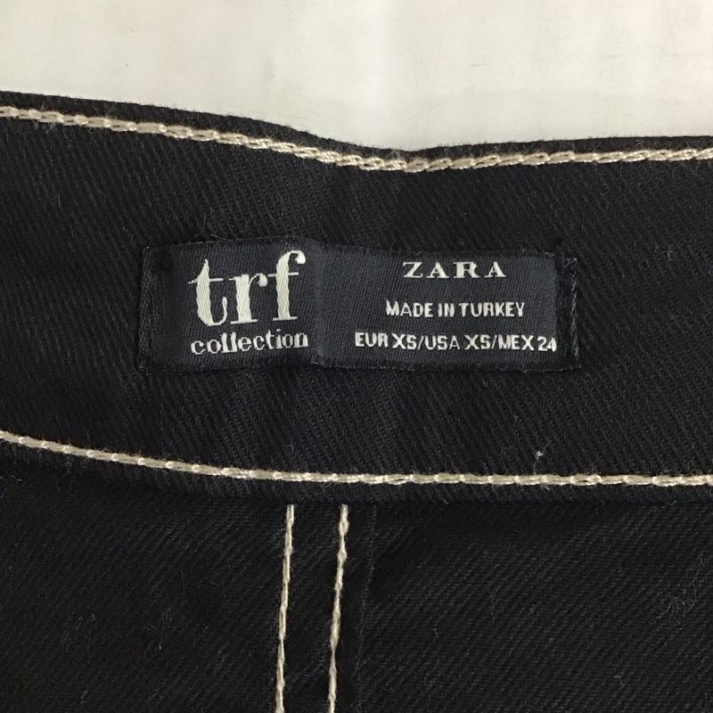 ザラ ZARA スカート ロングスカート 前スリット タイト ストレッチ XS 無地 黒 / ブラック /  レディース USED 古着 中古 10118458