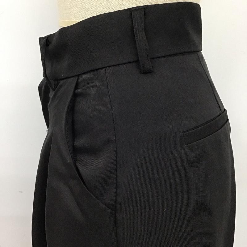 ナイロ nairo ボトムス ボトムス NPT2109204 ワイドパンツ タックパンツ スラックス S 無地 黒 / ブラック /  レディース USED 古着 中古 10119388