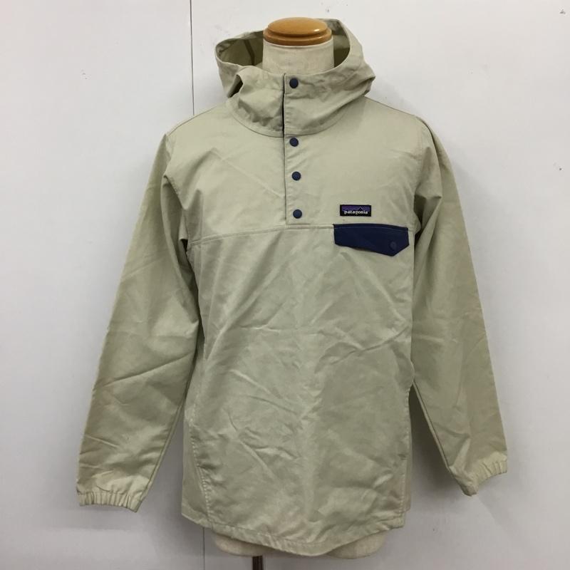 パタゴニア patagonia ジャケット、上着 ジャンパー、ブルゾン 25345SP19 マウンテンパーカー プルオーバー S ロゴ、文字 アイボリー / アイボリー / X 紺 / ネイビー /  メンズ USED 古着 中古 10119748
