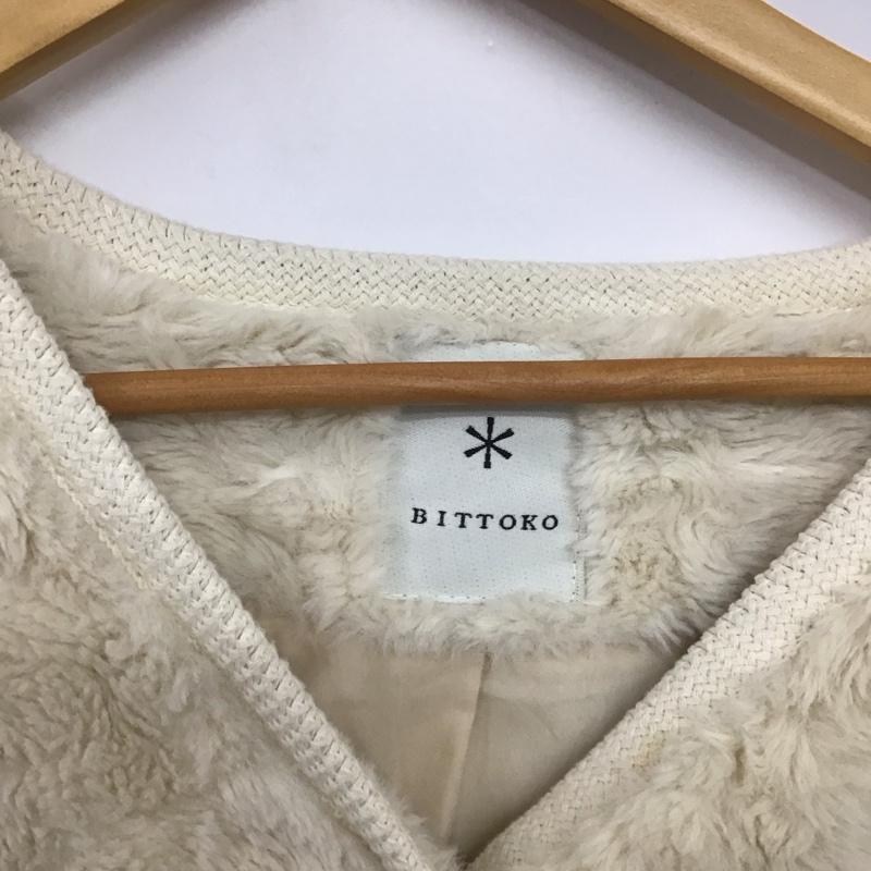 ビットコ BITTOKO ジャケット、上着 ジャケット、ブレザー 38 無地 アイボリー / アイボリー /  レディース USED 古着 中古 10142770