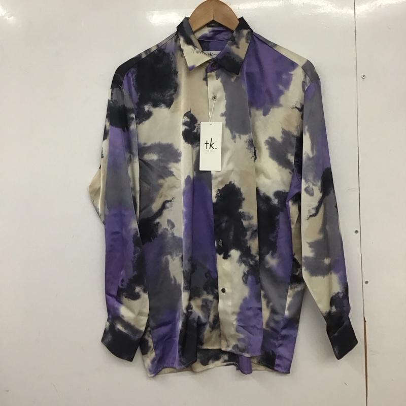 タケオキクチ TAKEO KIKUCHI シャツ、ブラウス 長袖 長袖シャツ プリントシャツ カラーシャツ 総柄 M プリント マルチカラー / マルチカラー /  メンズ USED 古着 中古 10148679