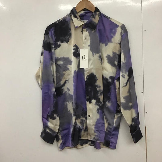 タケオキクチ TAKEO KIKUCHI シャツ、ブラウス 長袖 長袖シャツ プリントシャツ カラーシャツ 総柄 M プリント マルチカラー / マルチカラー /  メンズ USED 古着 中古 10148679