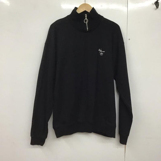 エージェムナイン A GEM/9 トレーナー 長袖 FREE プリント 黒 / ブラック /  メンズ USED 古着 中古 10141454