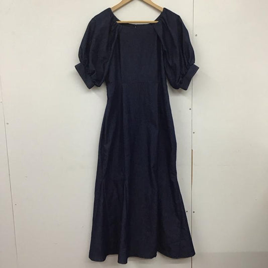 マジェスティックレゴン MAJESTIC LEGON ワンピース ロングスカート 1022061120 レディシルエットロングワンピ デニム マーメイド M 無地 紺 / ネイビー /  レディース USED 古着 中古 10144363