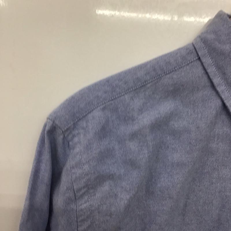 ラルフローレン RALPHLAUREN シャツ、ブラウス 長袖 長袖シャツ 無地シャツ カラーシャツ デニムシャツ ボタンダウンシャツ XL ロゴ、文字 水色 / ライトブルー /  メンズ USED 古着 中古 10141472