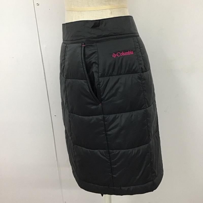 コロンビア Columbia スカート ミニスカート ミニスカート カジュアルスカート 巻きスカート L 無地 黒 / ブラック /  レディース USED 古着 中古 10113063