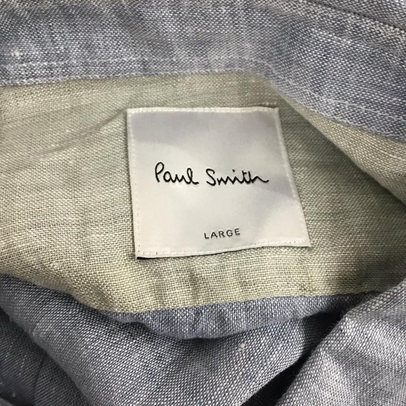 ポールスミス Paul Smith シャツ、ブラウス 長袖 長袖シャツ 無地シャツ カラーシャツ L 無地 水色 / ライトブルー /  メンズ USED 古着 中古 10125117