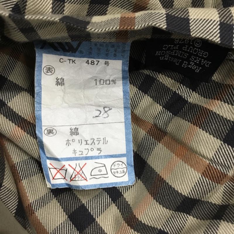 ダックス DAKS コート コート一般 DGW105DH ステンカラーコート 無地 ベージュ / ベージュ /  メンズ USED 古着 中古 10118990