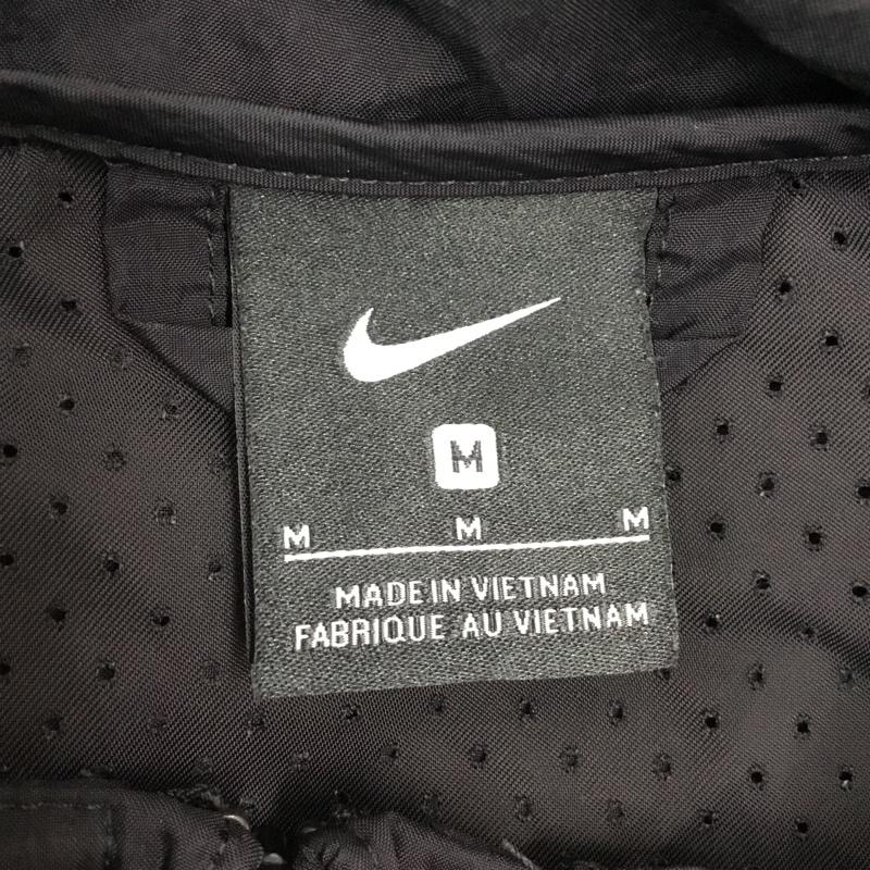 ナイキ NIKE ジャケット、上着 ジャンパー、ブルゾン ジップアップジャケット ジャンパー ジャケット カジュアルジャケット アウター M ロゴ、文字 黒 / ブラック /  メンズ USED 古着 中古 10116592