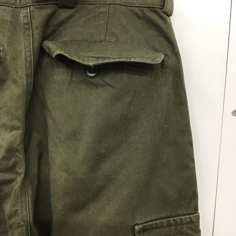 ミリタリー ミリタリー パンツ ワークパンツ、ペインターパンツ ミリタリーパンツ ワイドパンツ カジュアルパンツ フランス軍 M-47 31インチ 無地 カーキ / カーキ /  メンズ USED 古着 中古 10143445