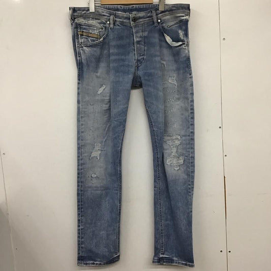 ディーゼル DIESEL パンツ デニム、ジーンズ デニムパンツ スリムパンツ カジュアルパンツ ストレッチパンツ 36 ダメージ加工 インディゴ / インディゴ /  メンズ USED 古着 中古 10137110