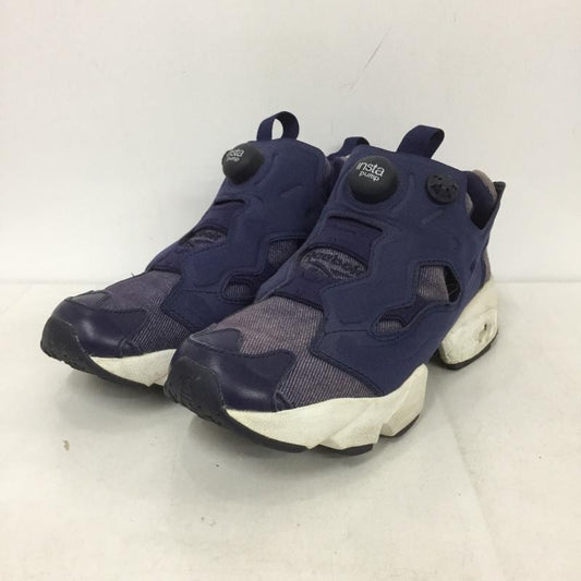 リーボック Reebok スニーカー スニーカー BD5609 インスタ ポンプ フューリー 23.5cm 23.5cm ロゴ、文字 紺 / ネイビー /  レディース USED 古着 中古 10140601