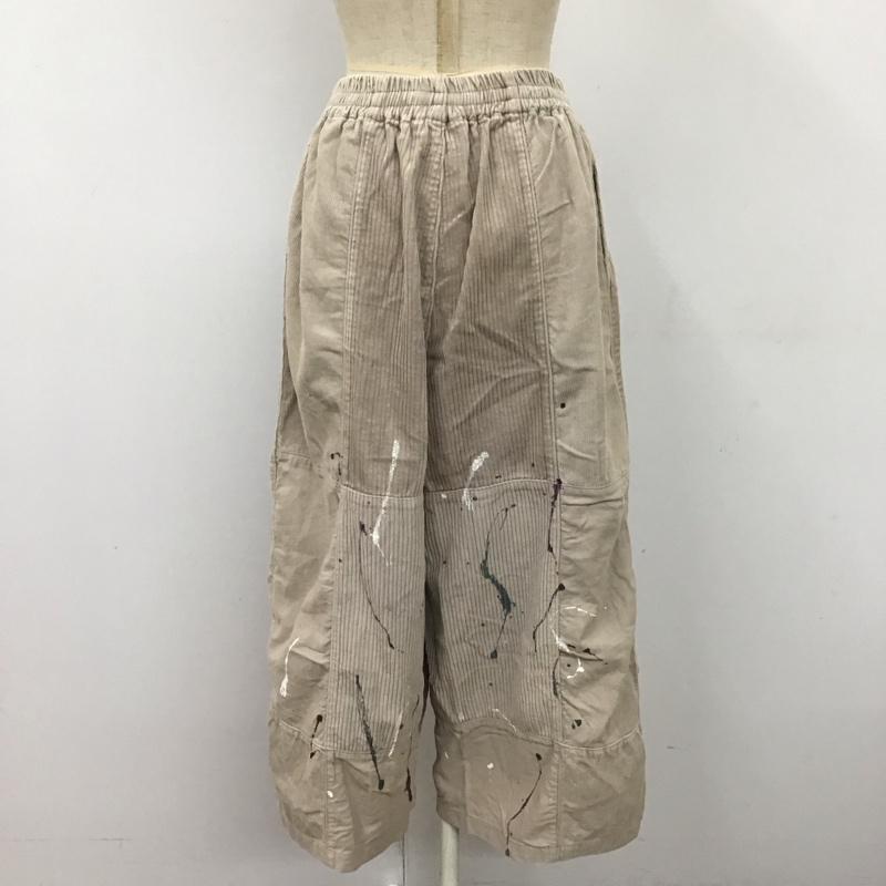 ニコアンド niko and... ボトムス ボトムス ST76DL06SW 3種のハギハギコールパンツ ワイドパンツ コーデュロイ 3  ベージュ / ベージュ /  レディース USED 古着 中古 10118813
