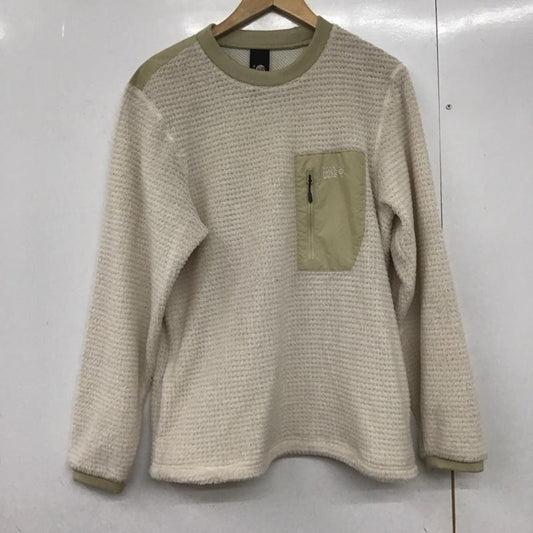 マウンテン ハード ウェアー MOUNTAIN HARDWEAR カットソー 長袖 長袖フリースカットソー プルオーバー M ロゴ、文字 白 / ホワイト /  メンズ USED 古着 中古 10143124