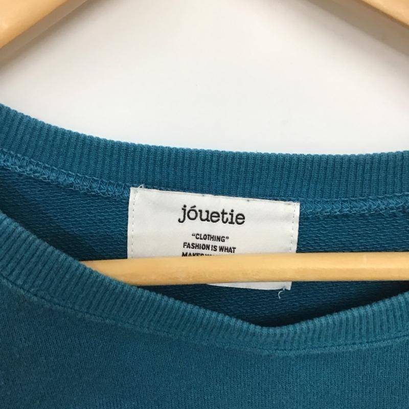 ジュエティ jouetie トレーナー 長袖 082312701001 バックBIGロゴローズプルオーバー M 刺繍 青 / ブルー /  レディース USED 古着 中古 10137263