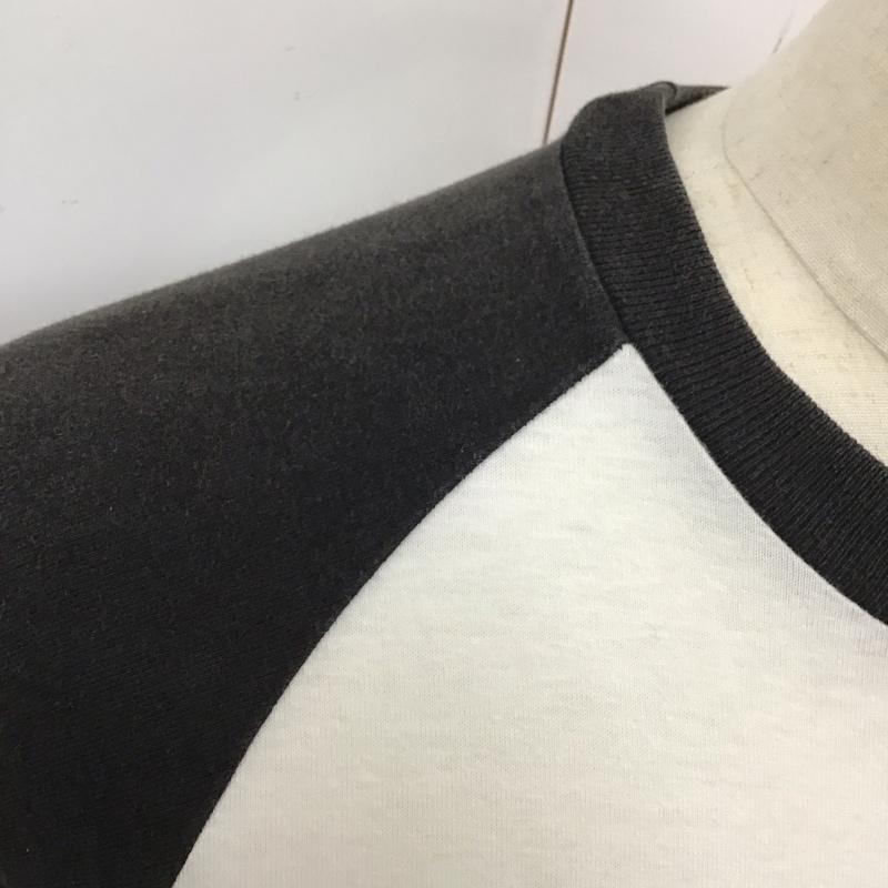 クリームソーダ CREAMSODA Tシャツ 長袖 40周年 S プリント X ロゴ、文字 白 / ホワイト / X 黒 / ブラック /  メンズ USED 古着 中古 10119871