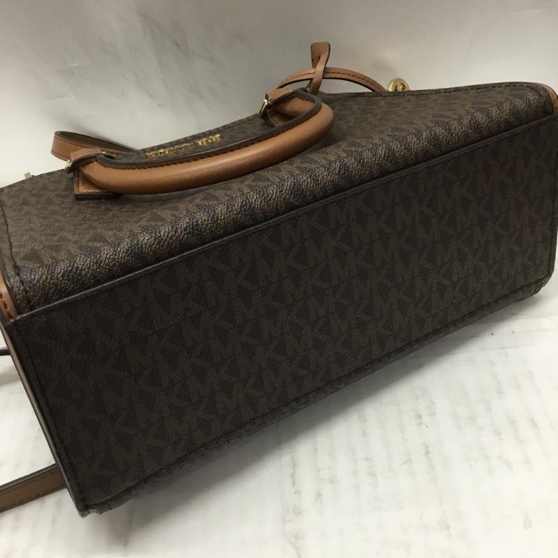 マイケルコース MICHAEL KORS ハンドバッグ ハンドバッグ 35T0GWXM8B 2WAY ショルダーバッグ 総柄 茶 / ブラウン / X ダークブラウン / ダークブラウン /  レディース USED 古着 中古 10107880