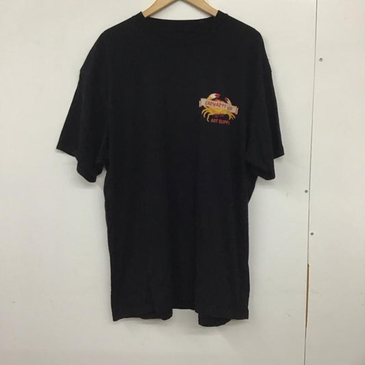 カーハート Carhartt Tシャツ 半袖 XL ロゴ、文字 黒 / ブラック /  メンズ USED 古着 中古 10137789