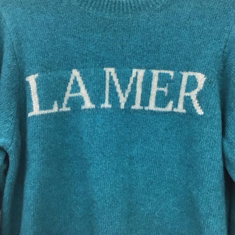 イエナ IENA ニット、セーター 長袖 21-080-900-3380-4-0 クルーネック ロゴ、文字 緑 / グリーン /  レディース USED 古着 中古 10147738